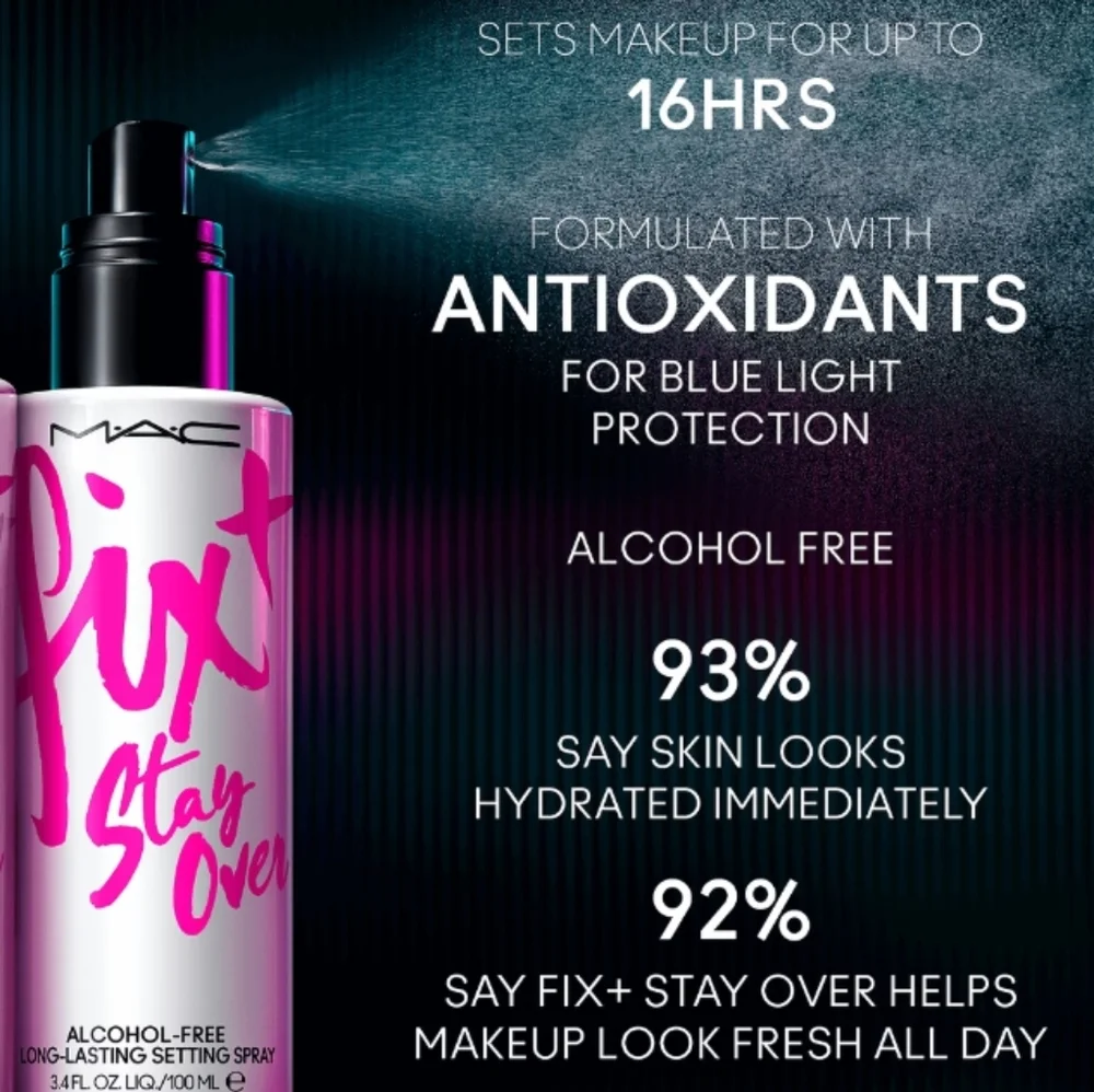 MAC Fix + Stay Over Alcohol Free Long-Lasting Setting Spray
